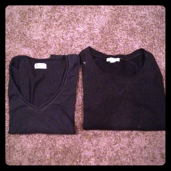 2 comfy black sweaters!