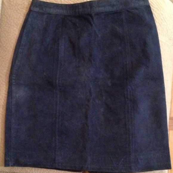 Leather Suede skirt