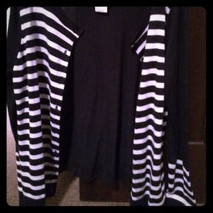 Navy and white Gap cardigan