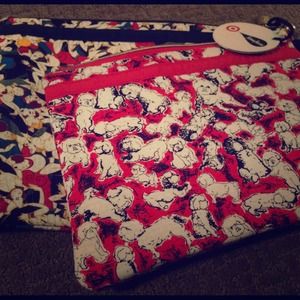 Cosmetic/travel/clutch bag set