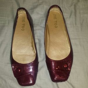 ***reseved for trade *** Ruby Red flats