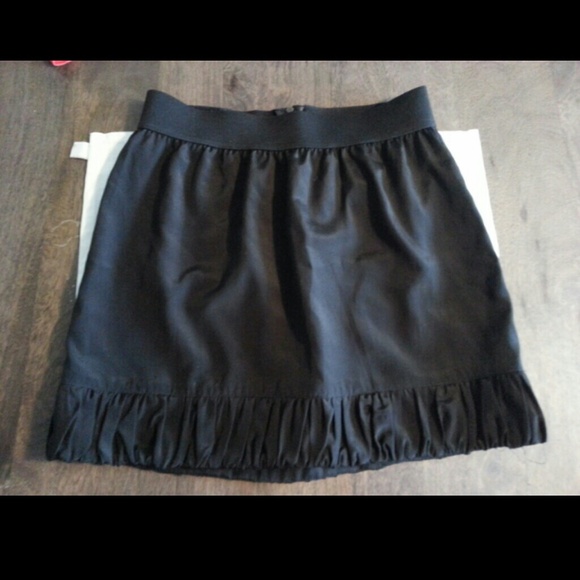 Black mini skirt