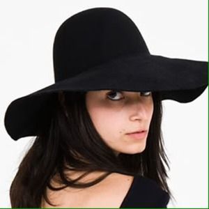 American Apparel Black Floppy Wool Hat