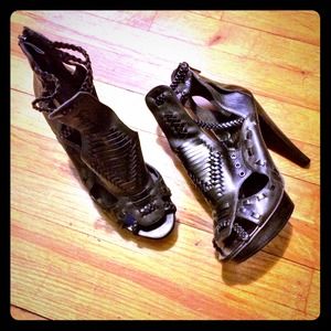 Caged Platform Heels