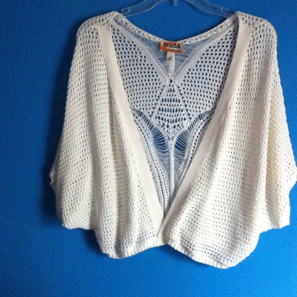 Crochet knit cardigan