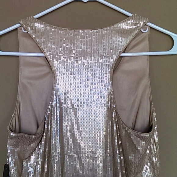 BUNDLED Laundry by Shelli Segal gold sequin dress! - Picture 2 of 4