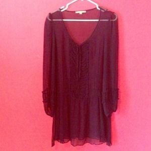 Nanette lapore sheer navy dress