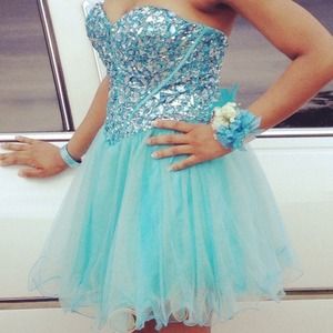 Turquoise Prom Dress