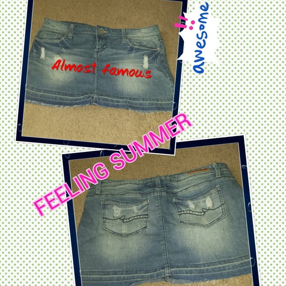 Blue jeans skirt