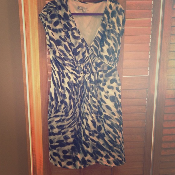 Black and blue dress