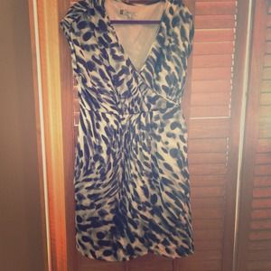 Black and blue dress