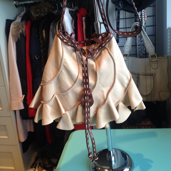 Rare Ermanno Scervino soft leather handbag.