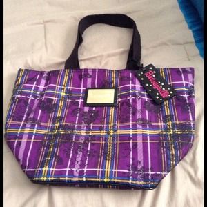 Super Cute Betsey Johnson Betseyville Purple Tote