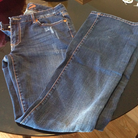 Seven jeans with rhinestone designs