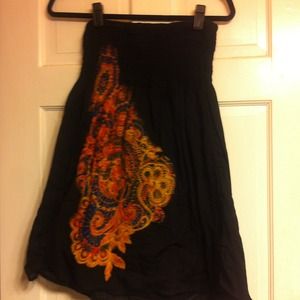 Black light halter dress