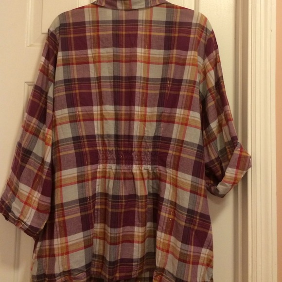 🚫sold🚫Torrid size 4 flannel shirt - Picture 2 of 3