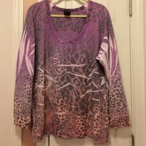 Torrid animal print shirt size 4