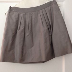 Jcrew silver a line skirt