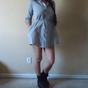 [AA] Oxford Shirt Dress