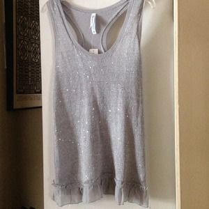 AEROPOSTALE sparkle sweater knit tank/cami