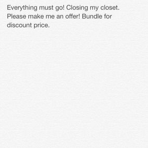 Everything must go!!!