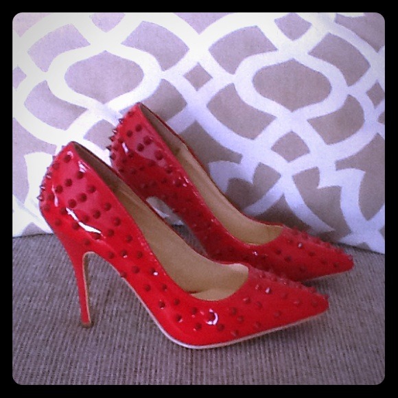 Bucco Shoes - 🔥🔥 Red Spike Heels. Size 7 HOT!!! 🔥🔥