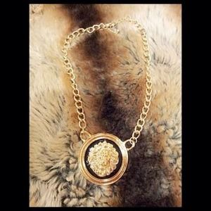 Gold Plated Lion Necklace