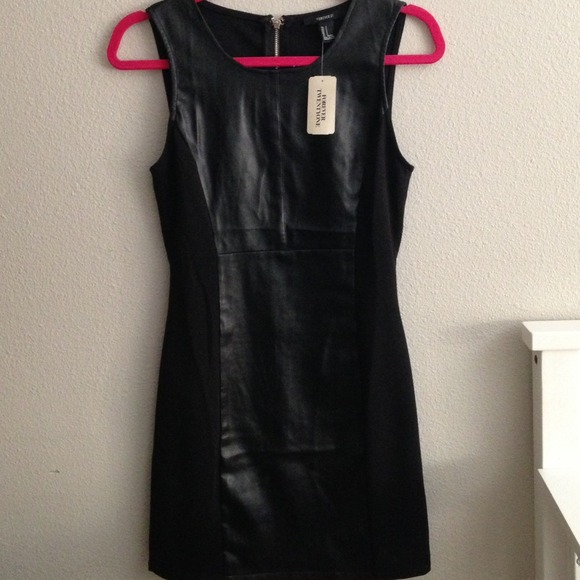 Forever 21 Dresses & Skirts - Faux leather dress