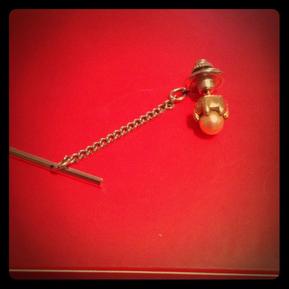 💠VINTAGE💠Pearl Tie-tack👔 - Picture 1 of 1