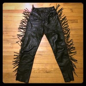 Genuine Leather Fringe Pants!!!!