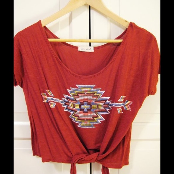 Festive Cropped Tied Top