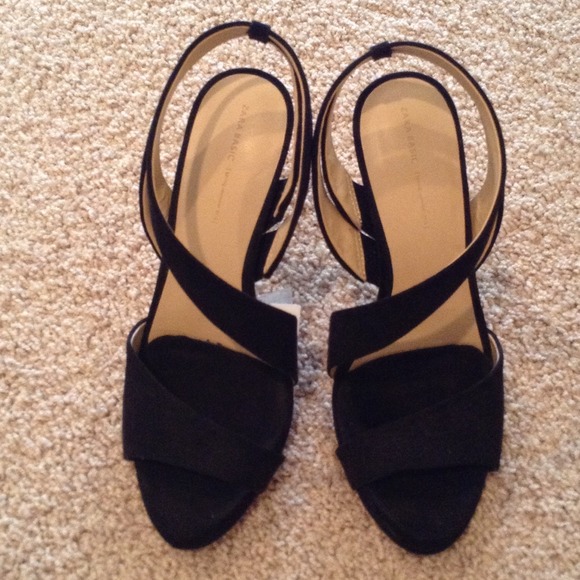 Zara black suede sandals - Picture 2 of 4