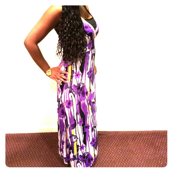 Purple Flower Sun Dress