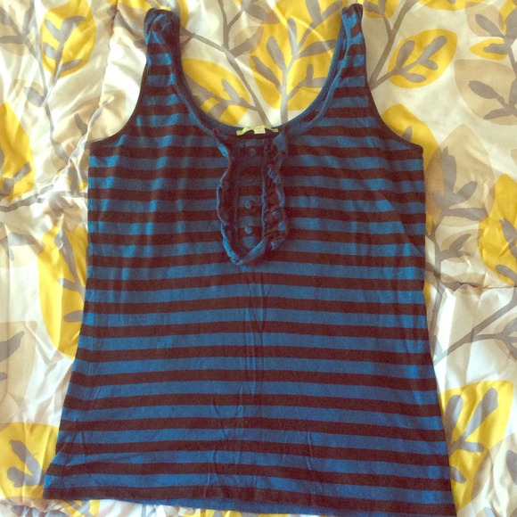 Gianni Bini black and teal tank.