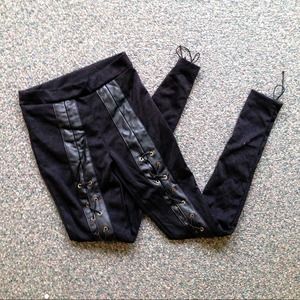 Electrique lace up pants