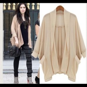 Chiffon cardigan