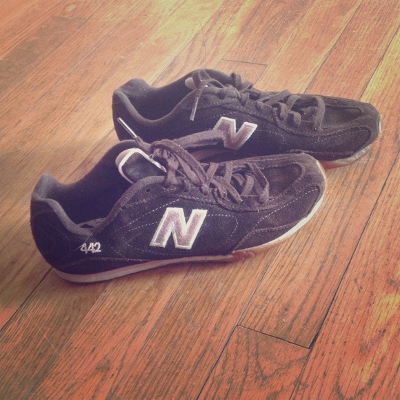Brown and pink shoes