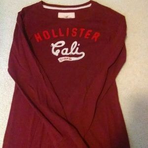 SOLD Burgundy Hollister Long Sleeve