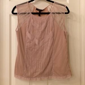BCBGMaxAria mesh overlay top