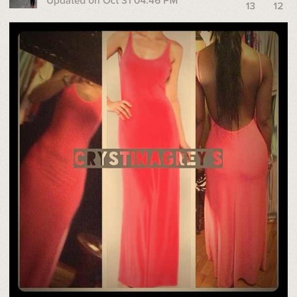 Grey's tee and salmon maxi bundle