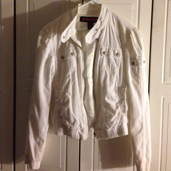Spring jacket in white