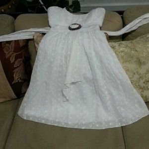 White eyelet cotton Summer dress