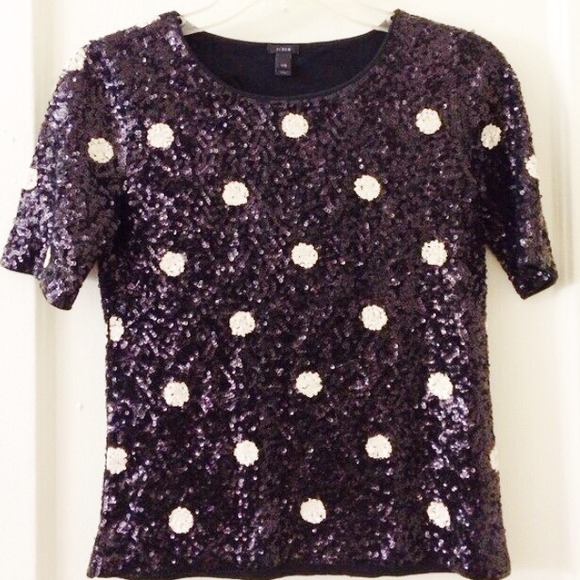 J. Crew Tops - Sold-  JCrew Polka Dot Top
