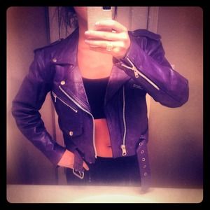 "SOLD" Vintage Ripples leather motorcycle jacket