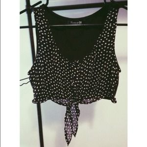 🚫Sold On Vinted🚫 Polka Dot Crop Top