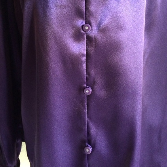 💜Apostrophe Purple Blouse XL💜 - Picture 2 of 4