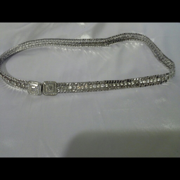 Judith Leiber Signed Rhinestone Metal Belt! main image 4