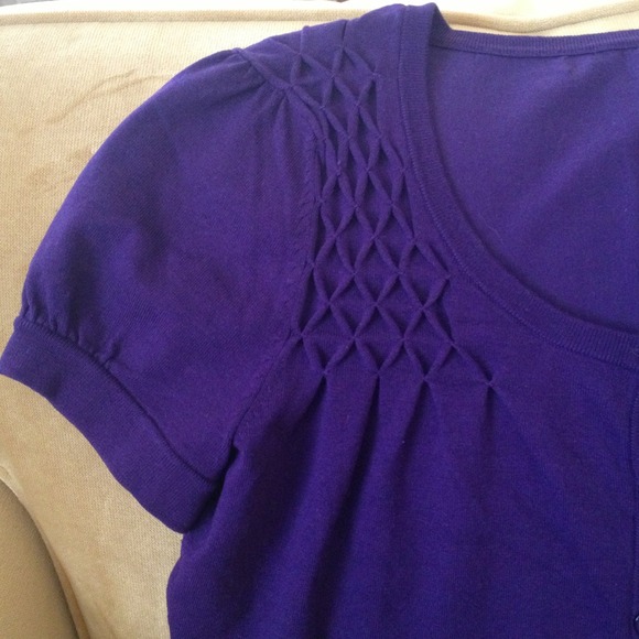 purple plum sweater cardigan - Picture 3 of 4