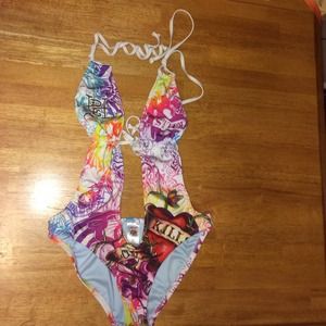 Authentic Ed Hardy Bathing Suit