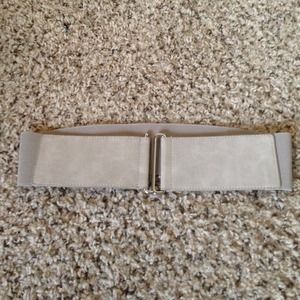 Grey elastic waist belt